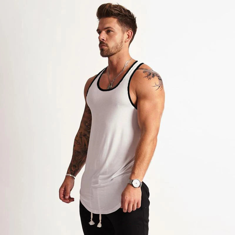 White Active Core Tank Top