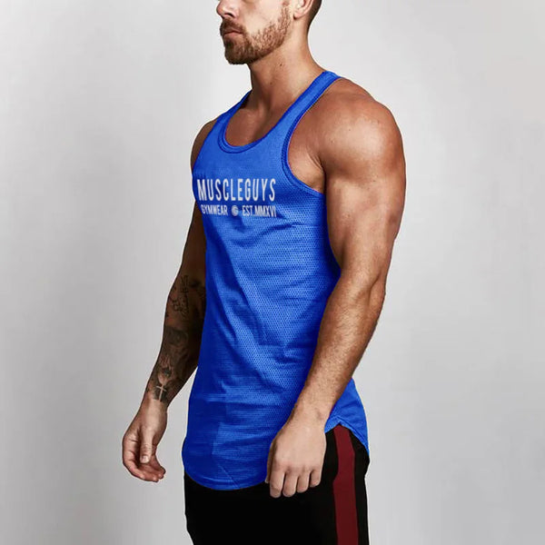 Blue MuscleGuys Tank Top