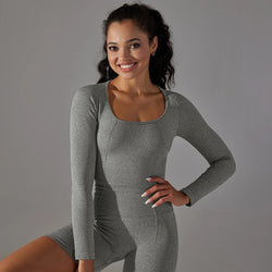 Grey Serenity Long Sleeve Top