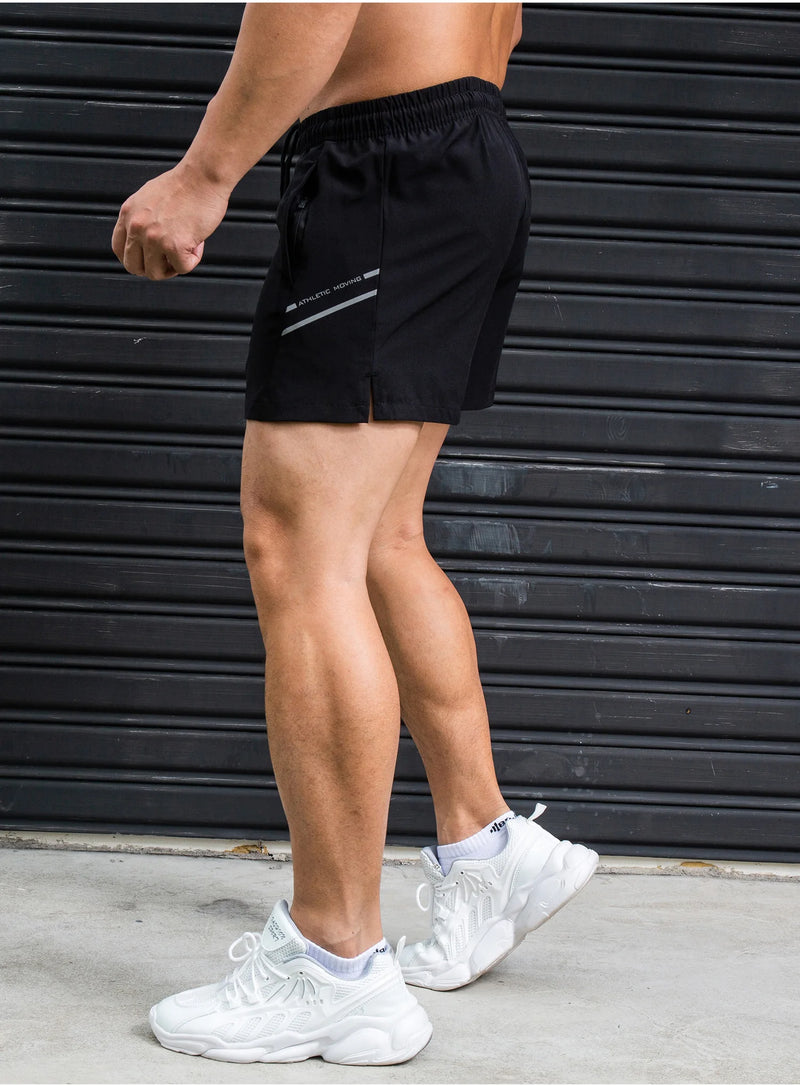 Black Athletic Moving Shorts