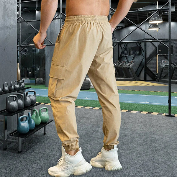 Beige Casual Joggers