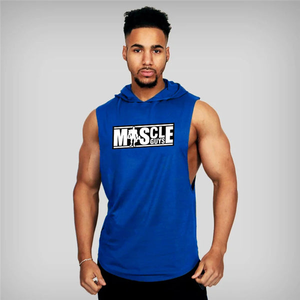 Blue Stringer Tank Top