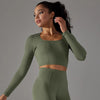 Army Green Serenity Long Sleeve Top