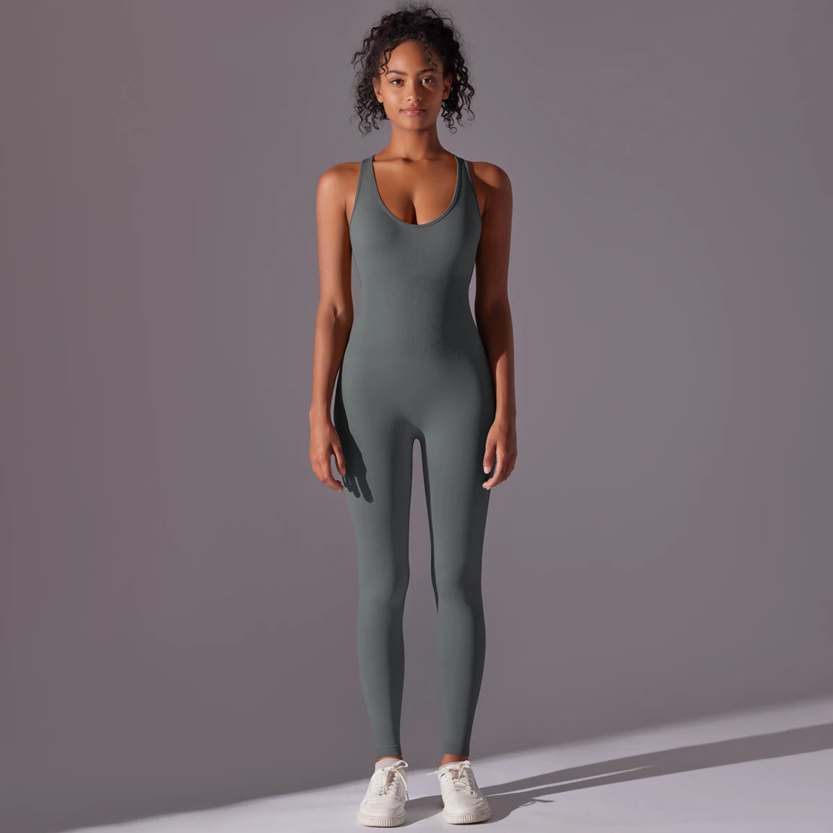 Grey Thrivefit Bodysuit 1.0