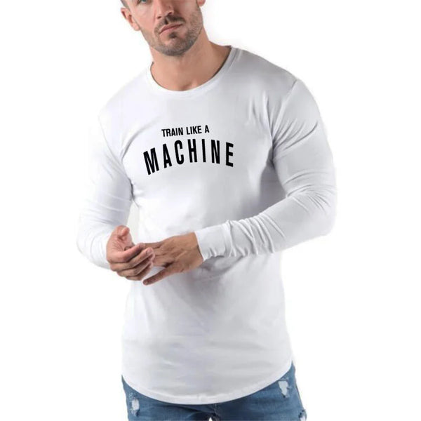 White Machine Long Sleeve T-Shirt