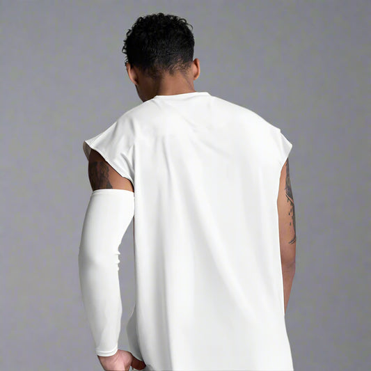 White Iron Core Tank Top