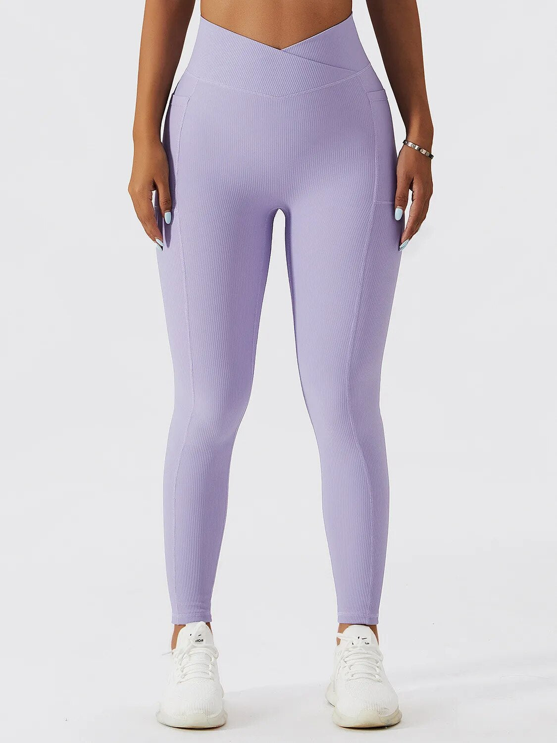 Wholesale Creamy Soft Purple Mist Leggings - USA Fashion