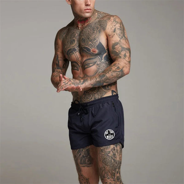 Blue Track Shorts