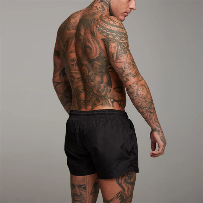 Black Stride Running Shorts