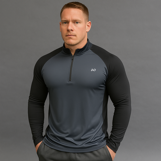 Black-Grey Core Long Sleeve T-Shirt