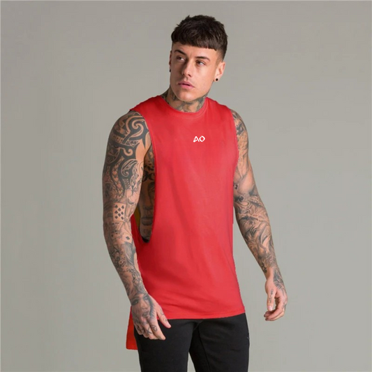 Red Just Gym Tank Top