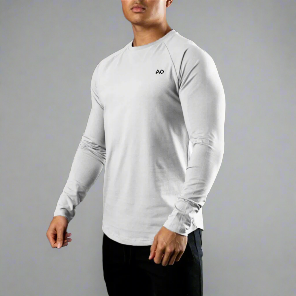 White Hyperflex Sport Long Sleeve T-Shirt