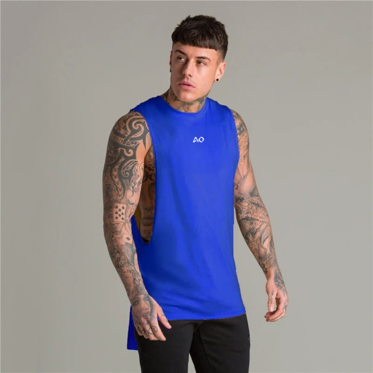 Blue Just Gym Tank Top