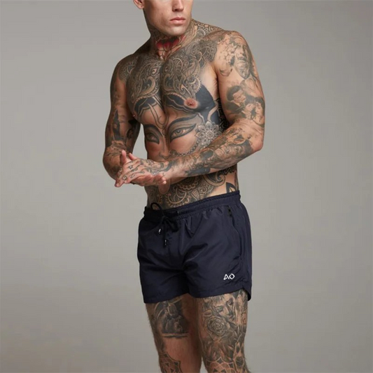 Blue Track Shorts