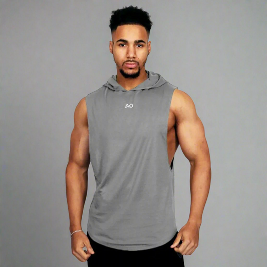Grey Stringer Tank Top