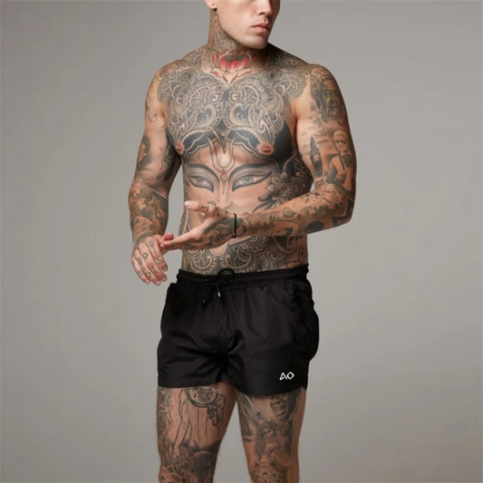 Black Track Shorts