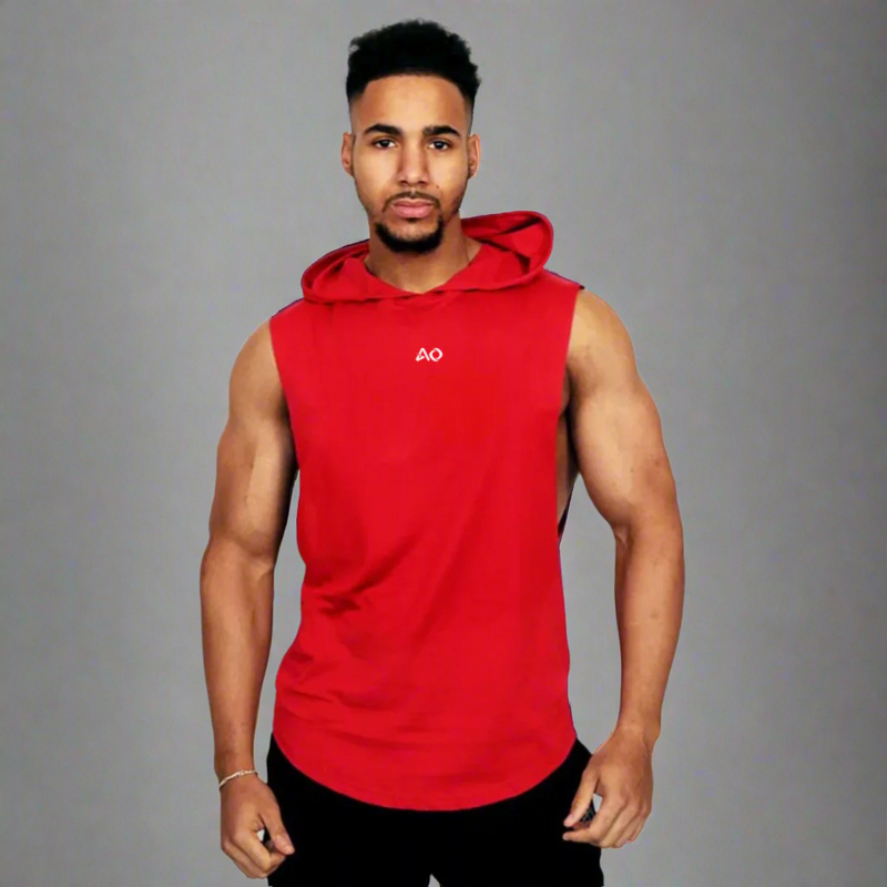 Red Stringer Tank Top