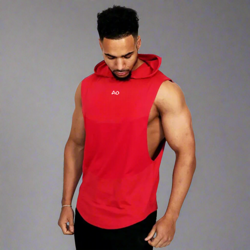 Red Stringer Tank Top