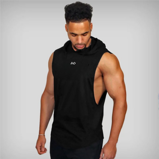 Black Stringer Tank Top