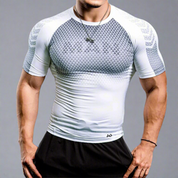 White Compression Baselayer T-Shirt