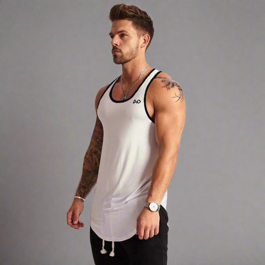 White Active Core Tank Top