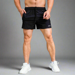 Black Athletic Moving Shorts