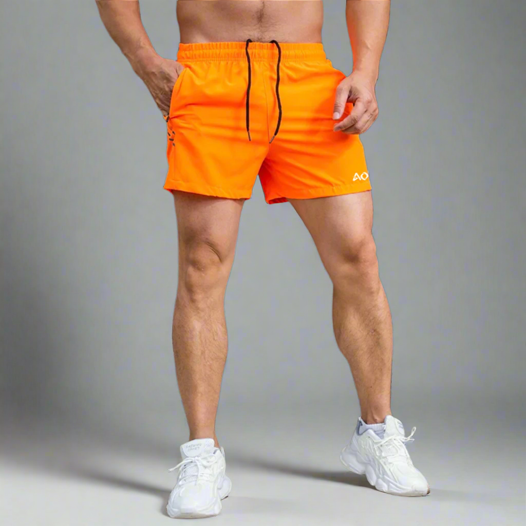 Orange Athletic Moving Shorts