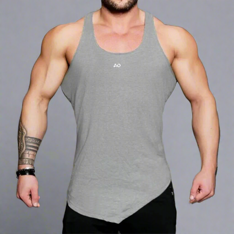 Grey Power Fit Tank Top