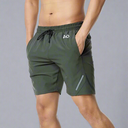 Olive Prime Running Shorts