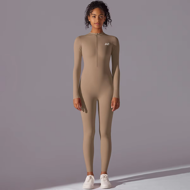 Cocoa Stretch Long-Sleeve Bodysuit 2.0