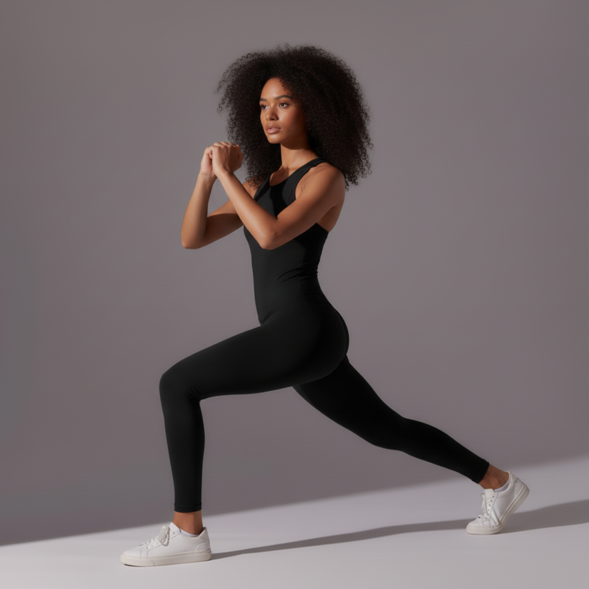 Black ThriveFit™ Bodysuit Long