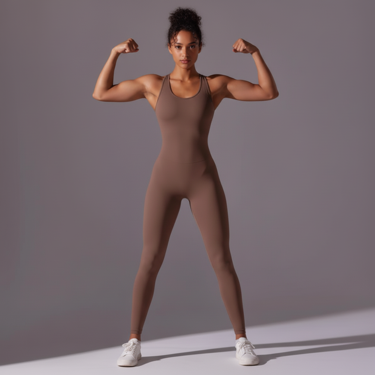 Brown Thrivefit™ Bodysuit Long