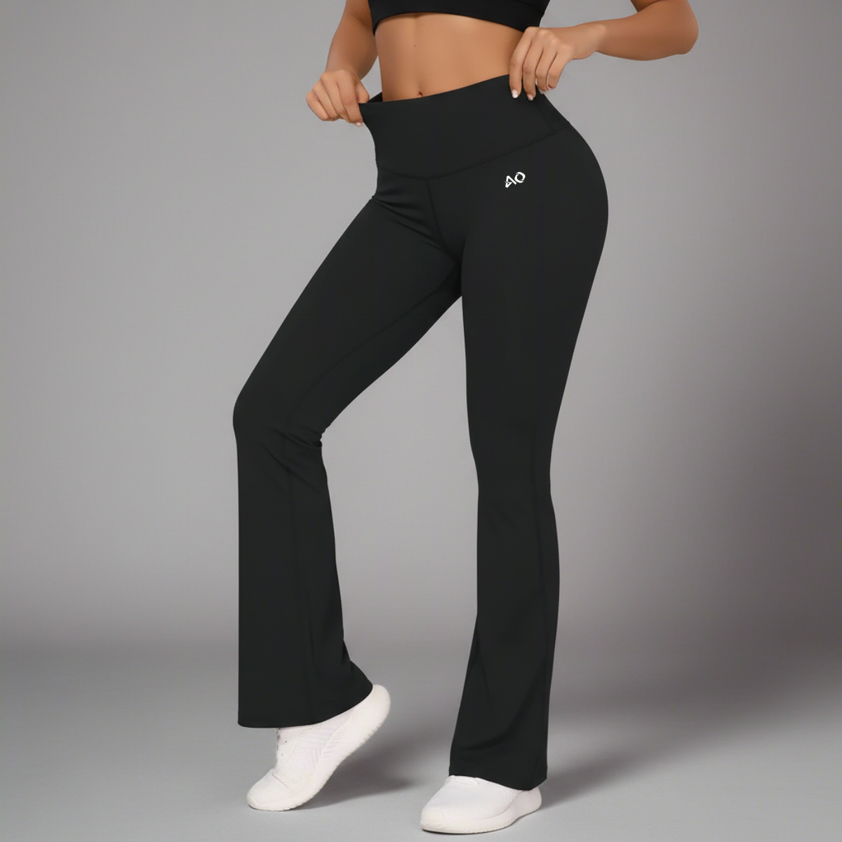 Black Bell-bottoms Joggers