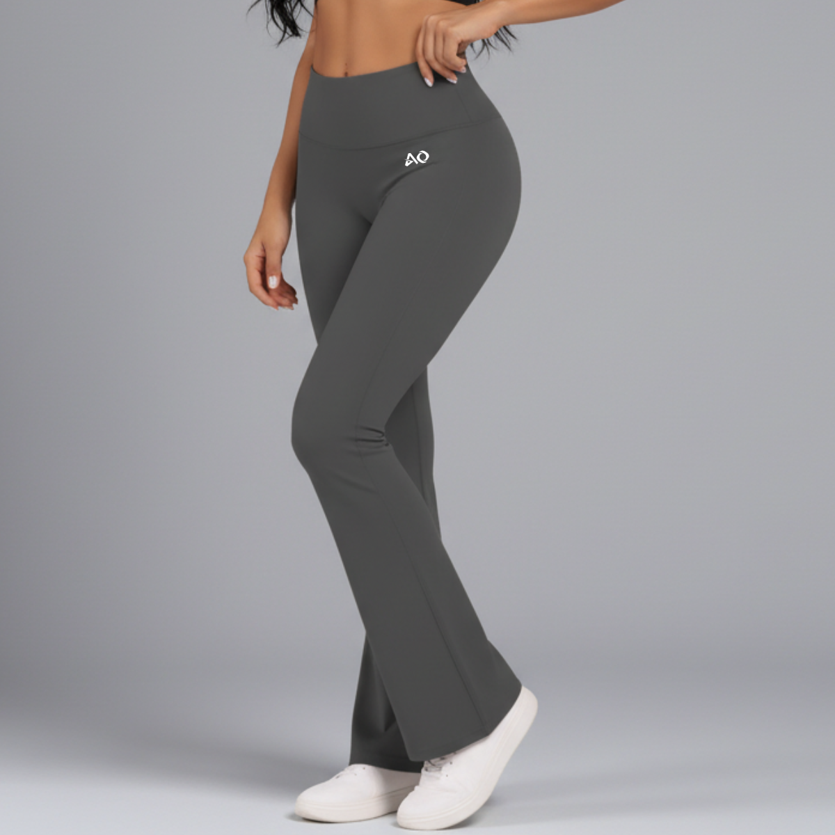 Grey Bell-bottoms Joggers