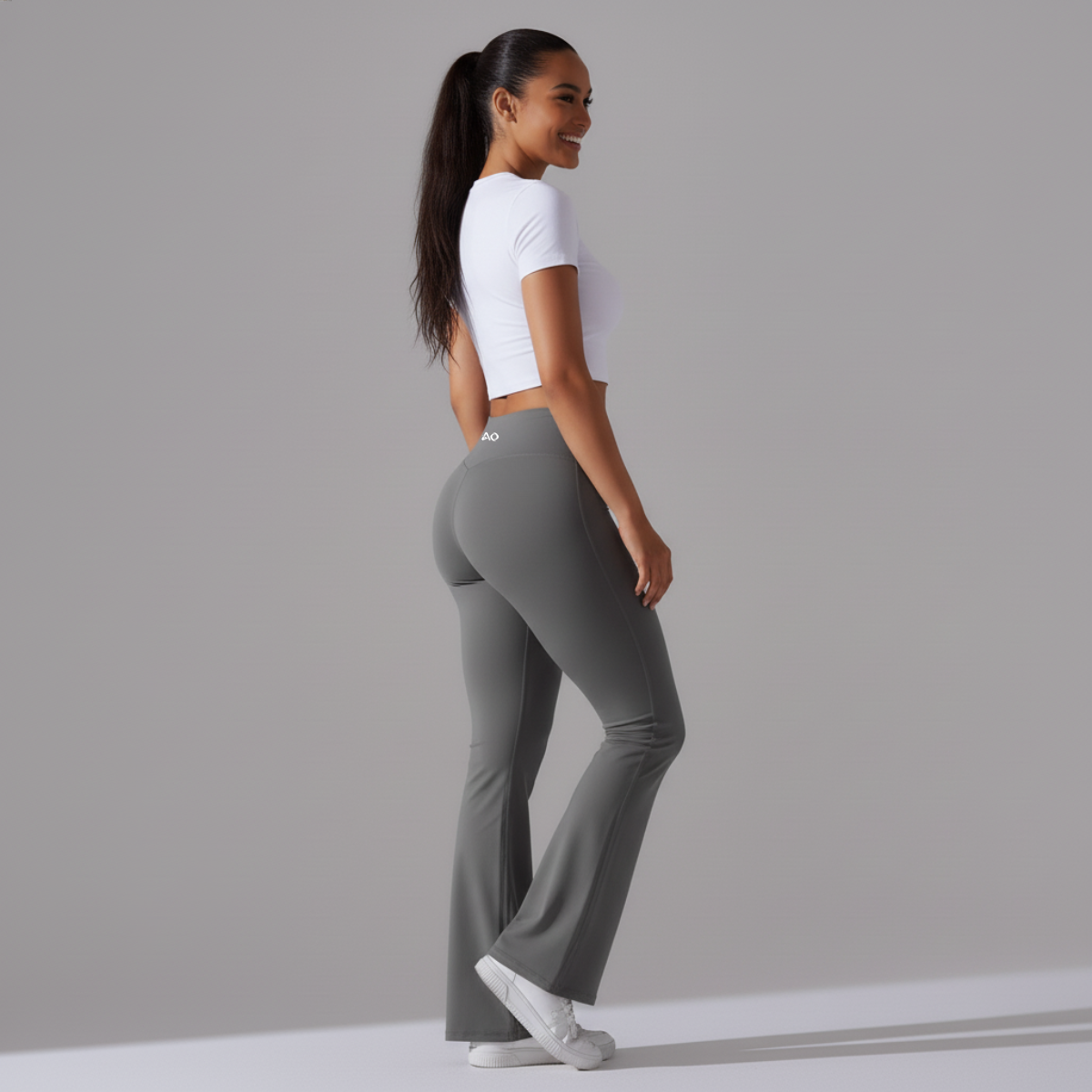 Grey Flare Leggings