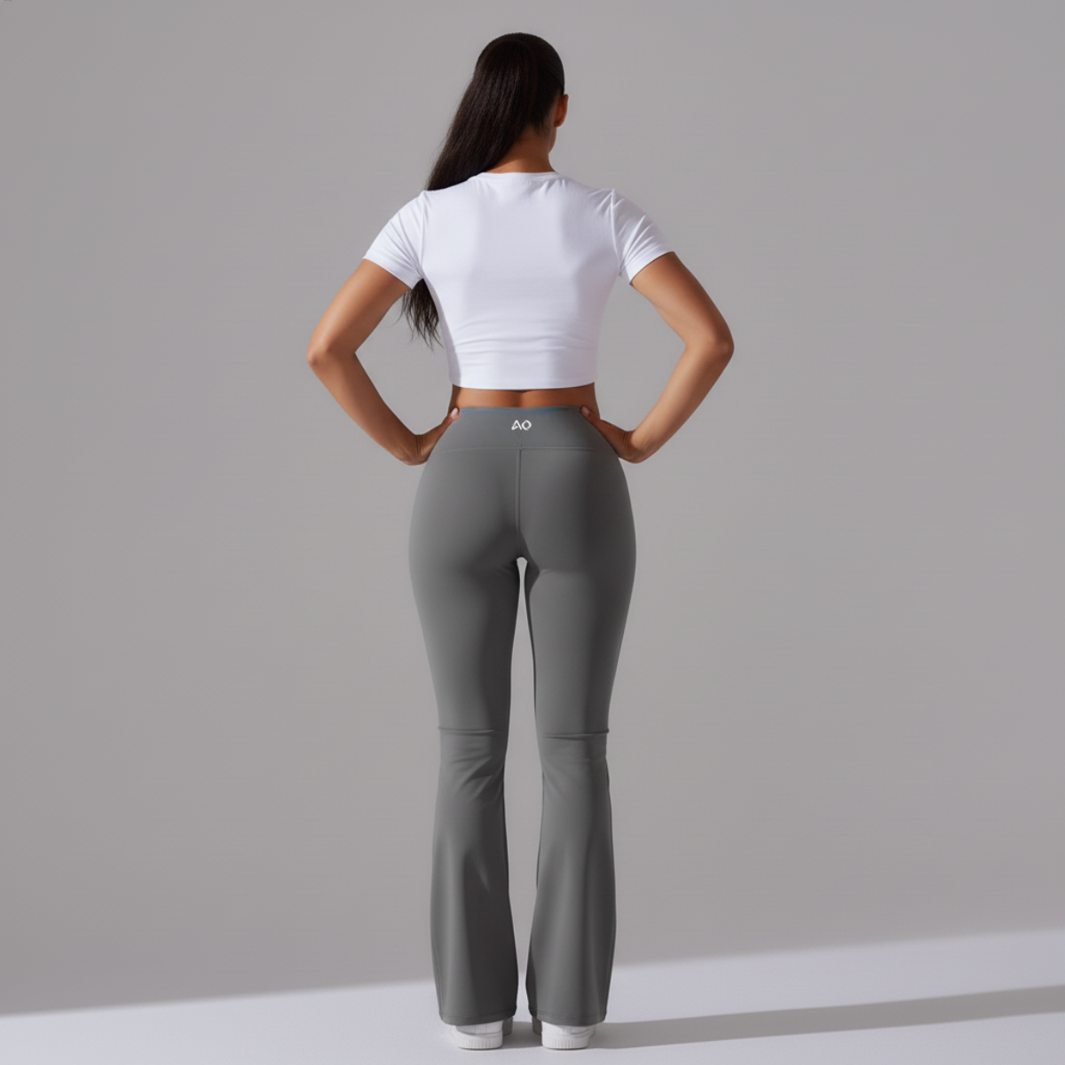 Grey Flare Leggings