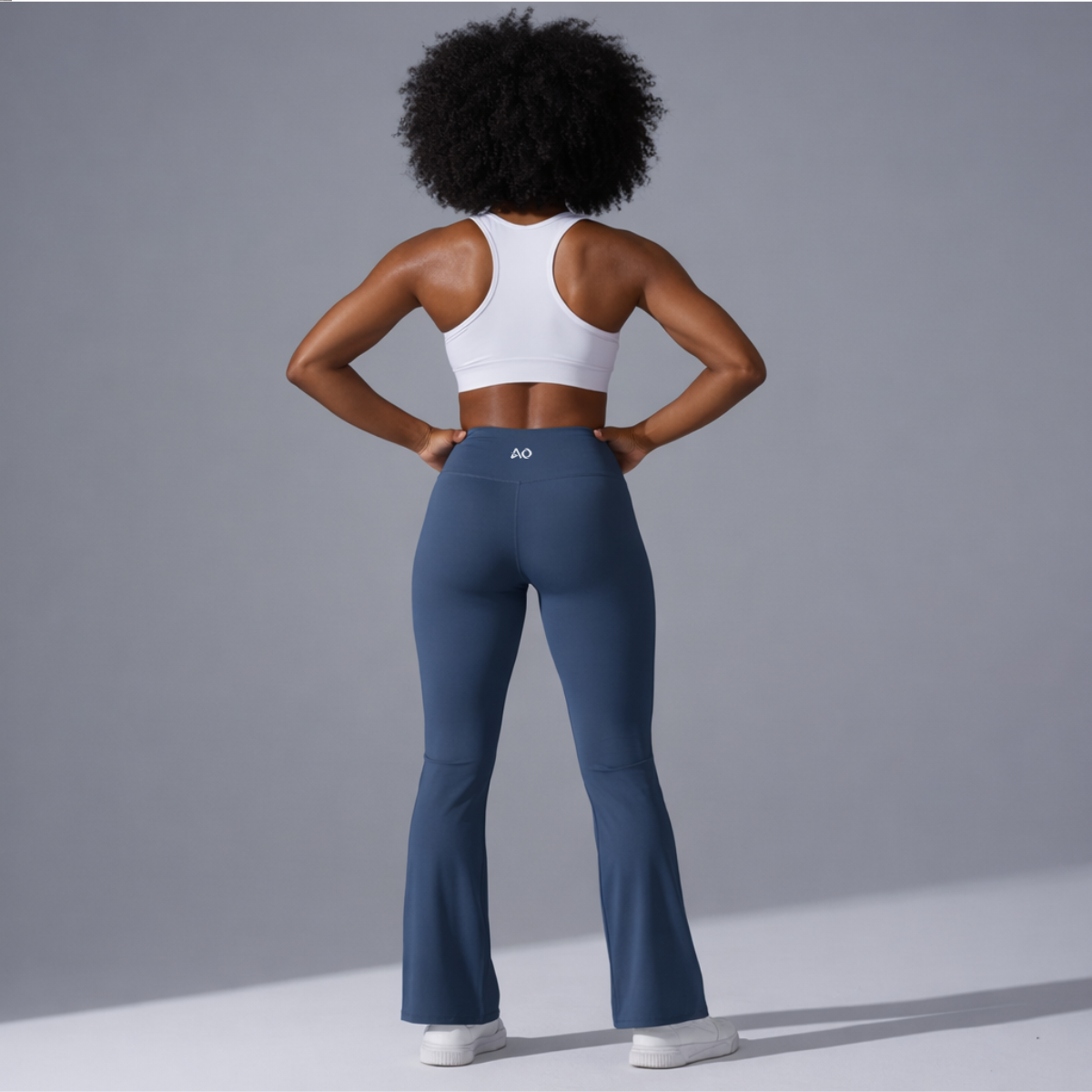 Navy Flare Leggings