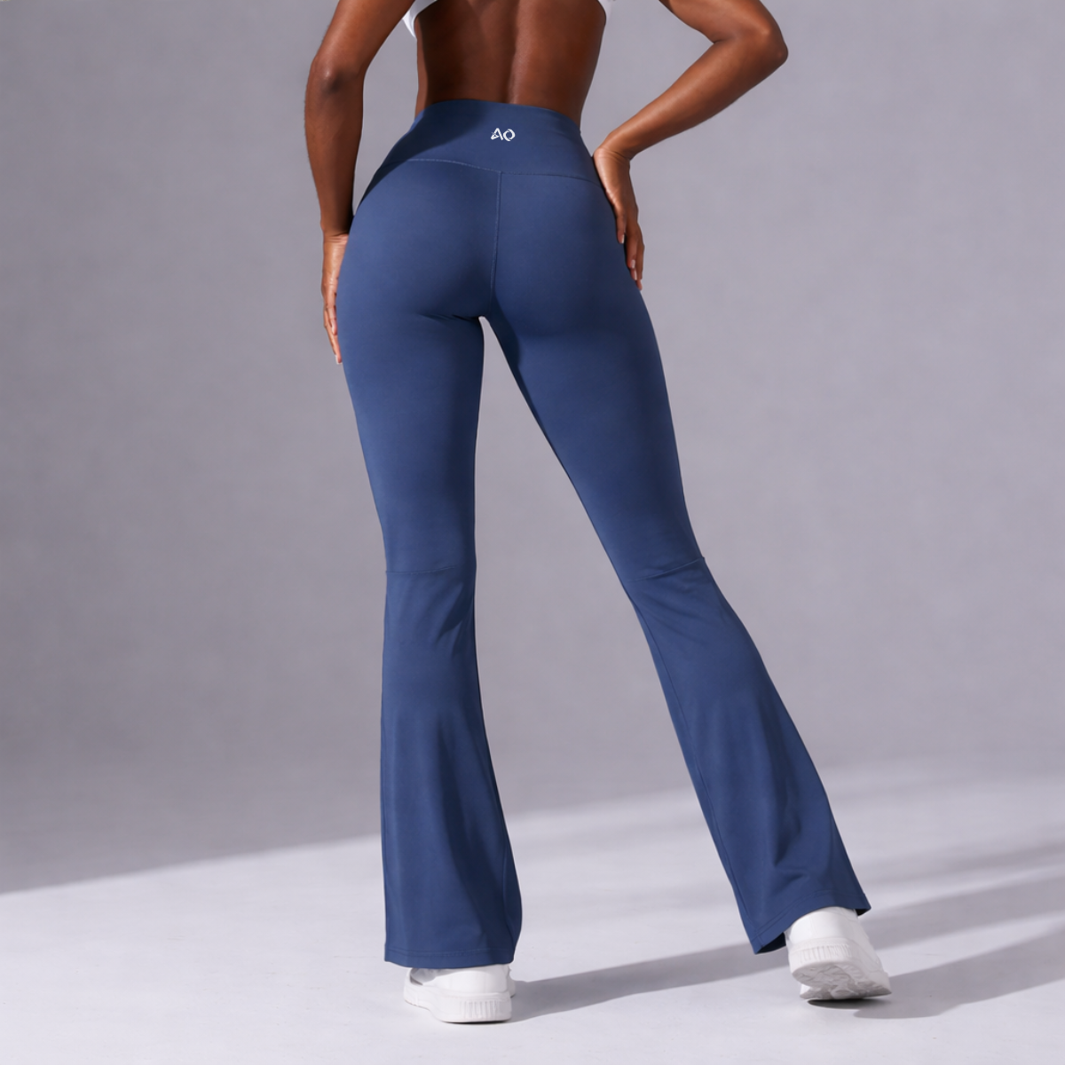 Navy Flare Leggings