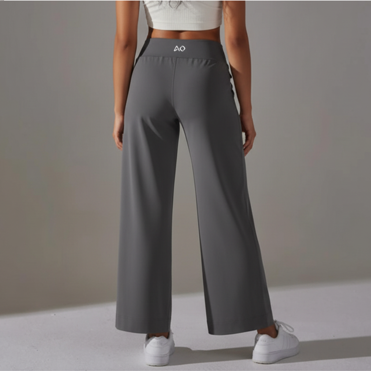 Slate Gray Wide Leg Pants