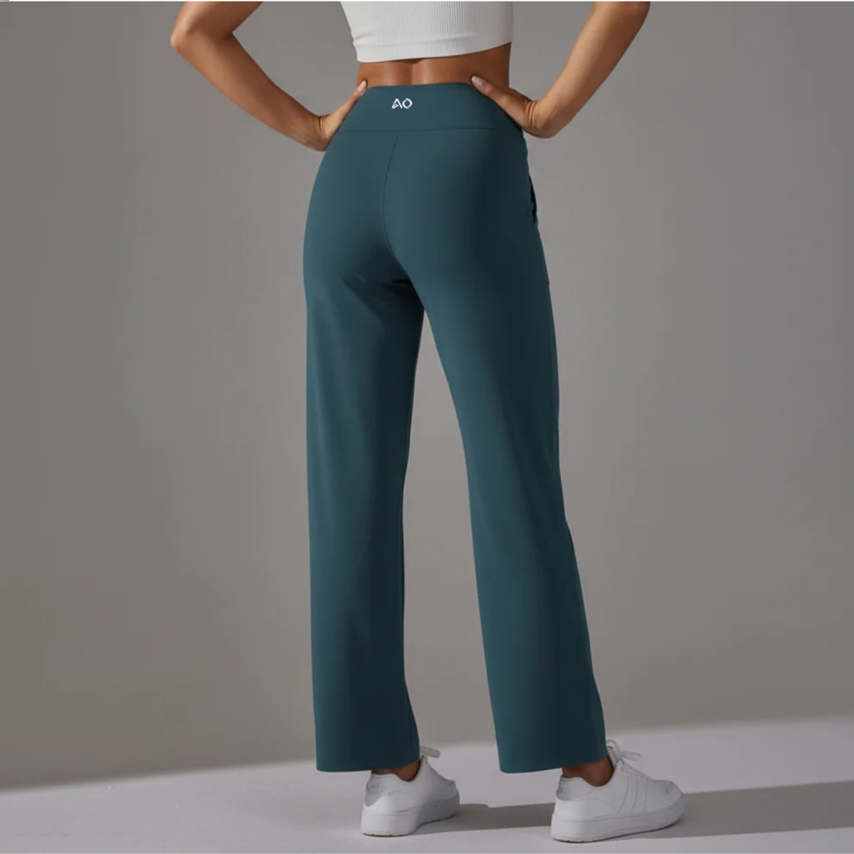 Whale Blue Wide Leg Pants