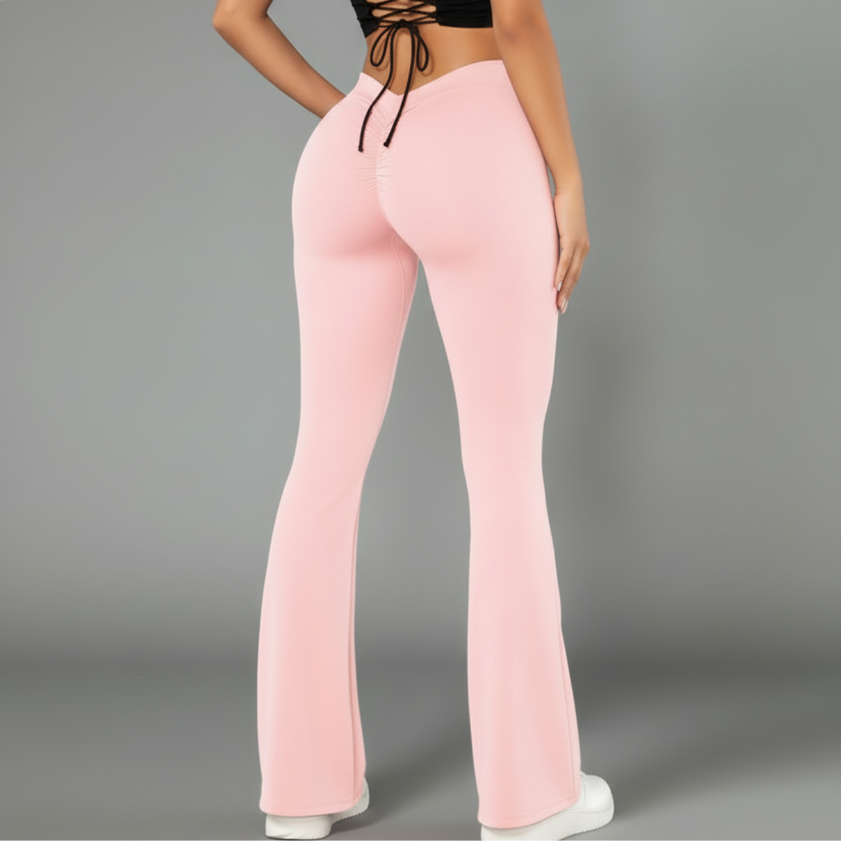 Baby Pink Momentum Bell-Bottoms