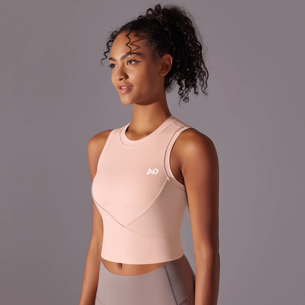 Pink Athletic Compression Top