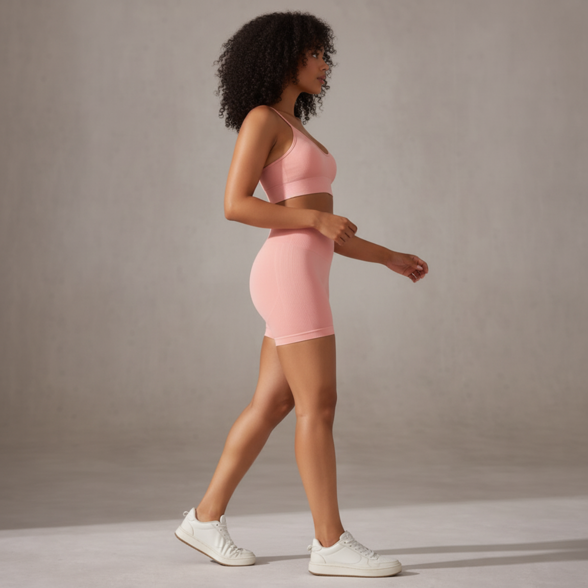 Light Pink Seamless Sports Set