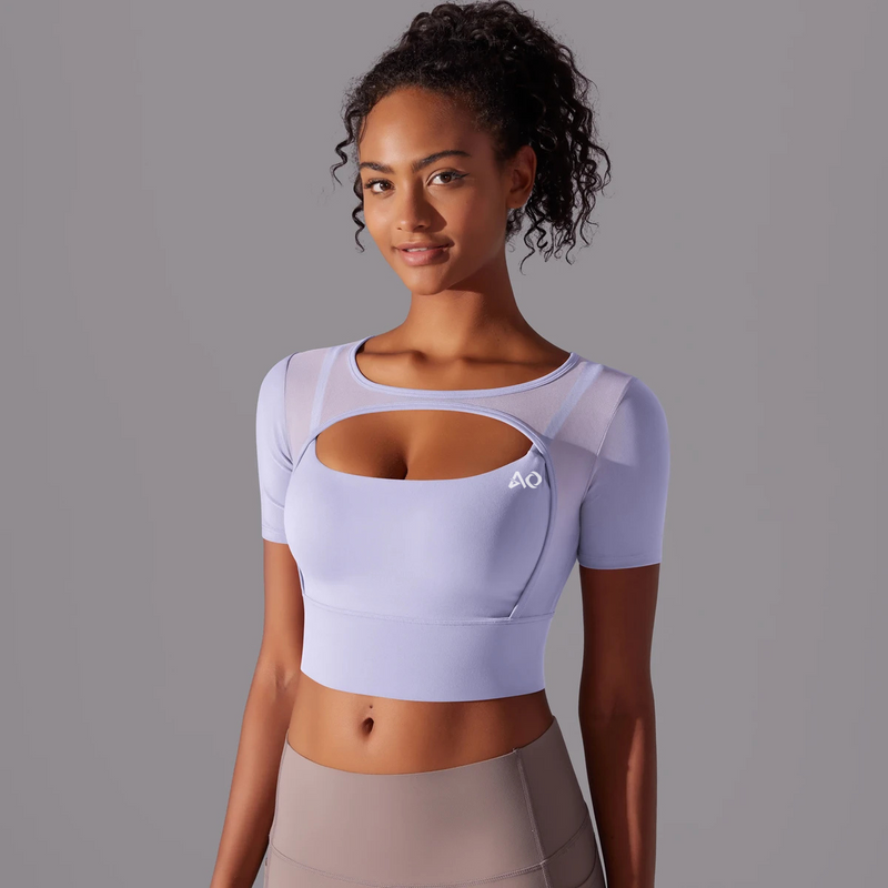 Light Purple Motion Top