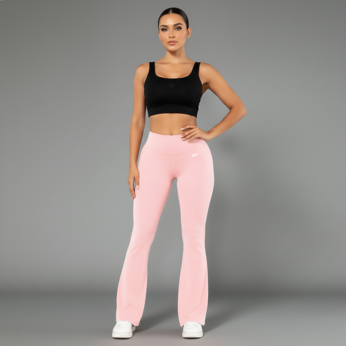 Baby Pink Momentum Bell-Bottoms