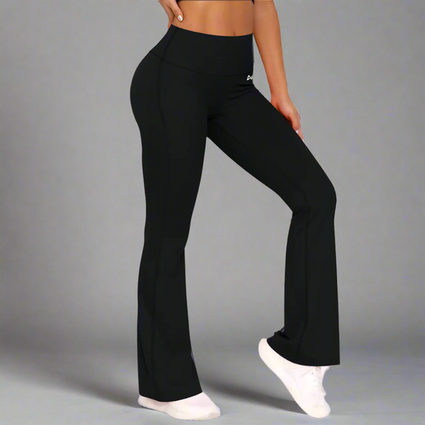 Black Bell-bottoms Joggers