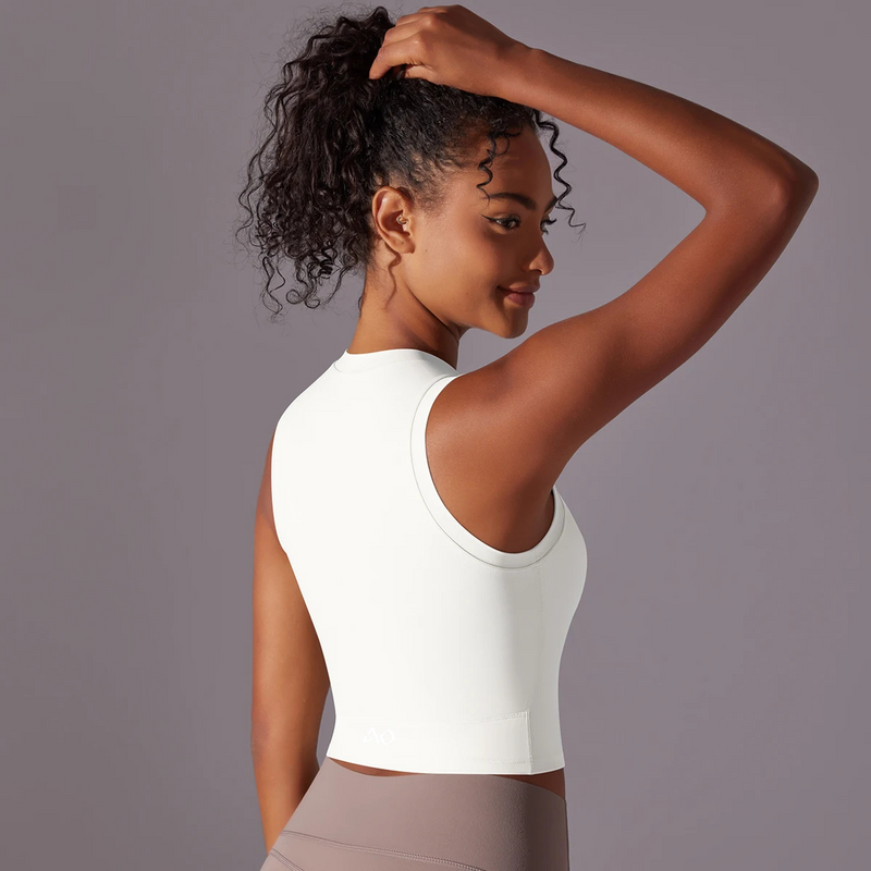 White Athletic Compression Top