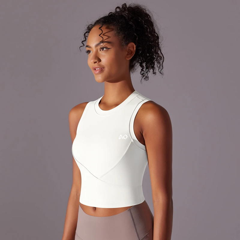 White Athletic Compression Top