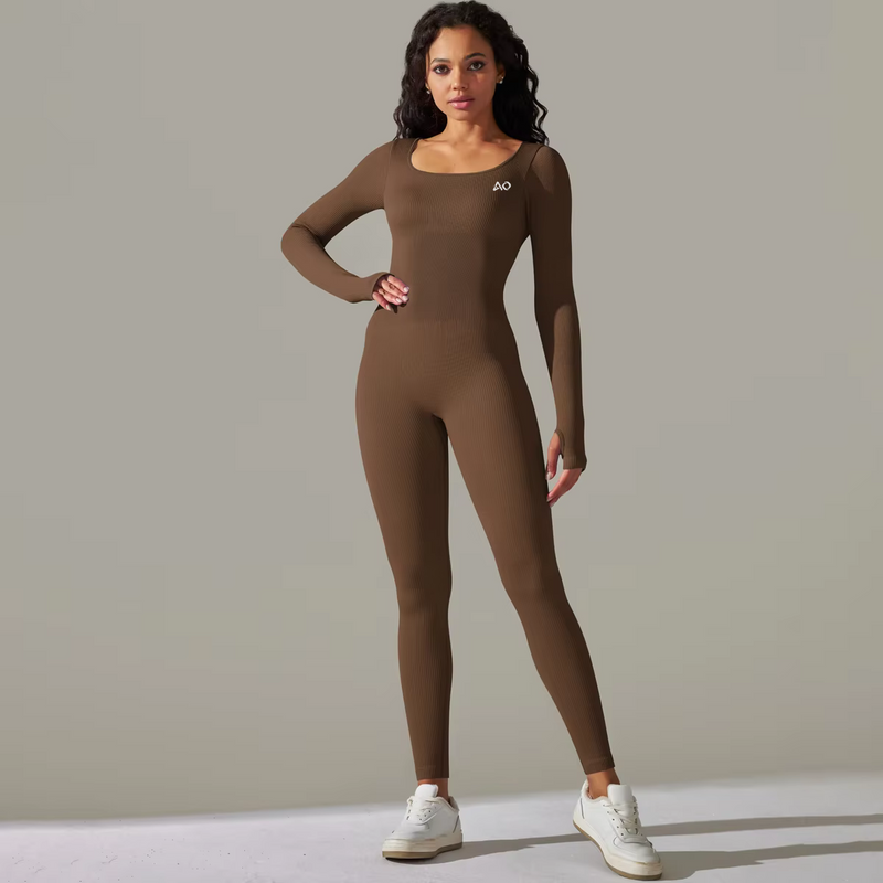 Brown Motion Bodysuit