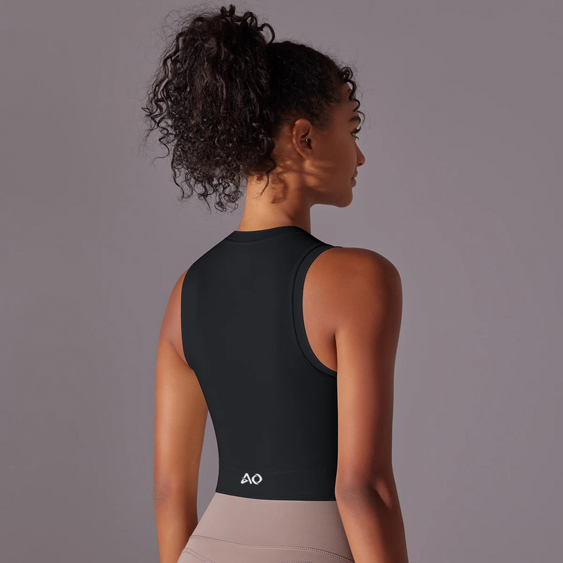 Black Athletic Compression Top